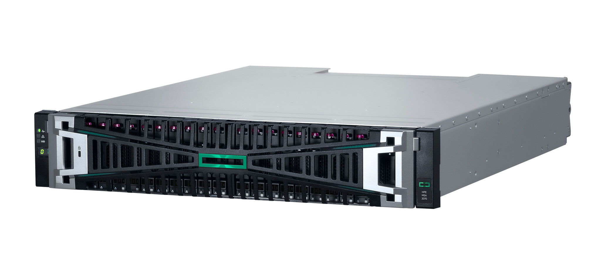 HPE MSA 2070 SFF 2x32Gb FC 4-port Controller 12x1.92TB SSD 4x32Gb SFP FC XCVR 23TB Storage Array