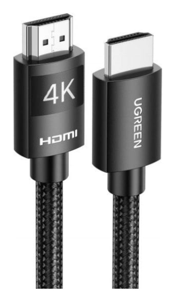 Cable HDMI 2.0 de Nylon Trenzado | 2 Metros (6.56 Pies) | 4K@60Hz | ARC | Dolby ATMOS | True HD | TMDS | HDR | 3D Inversivo | 18Gbps | 3 Capas de Protección + 4 de Blindaje | Niquelado | Carcasa de Aluminio