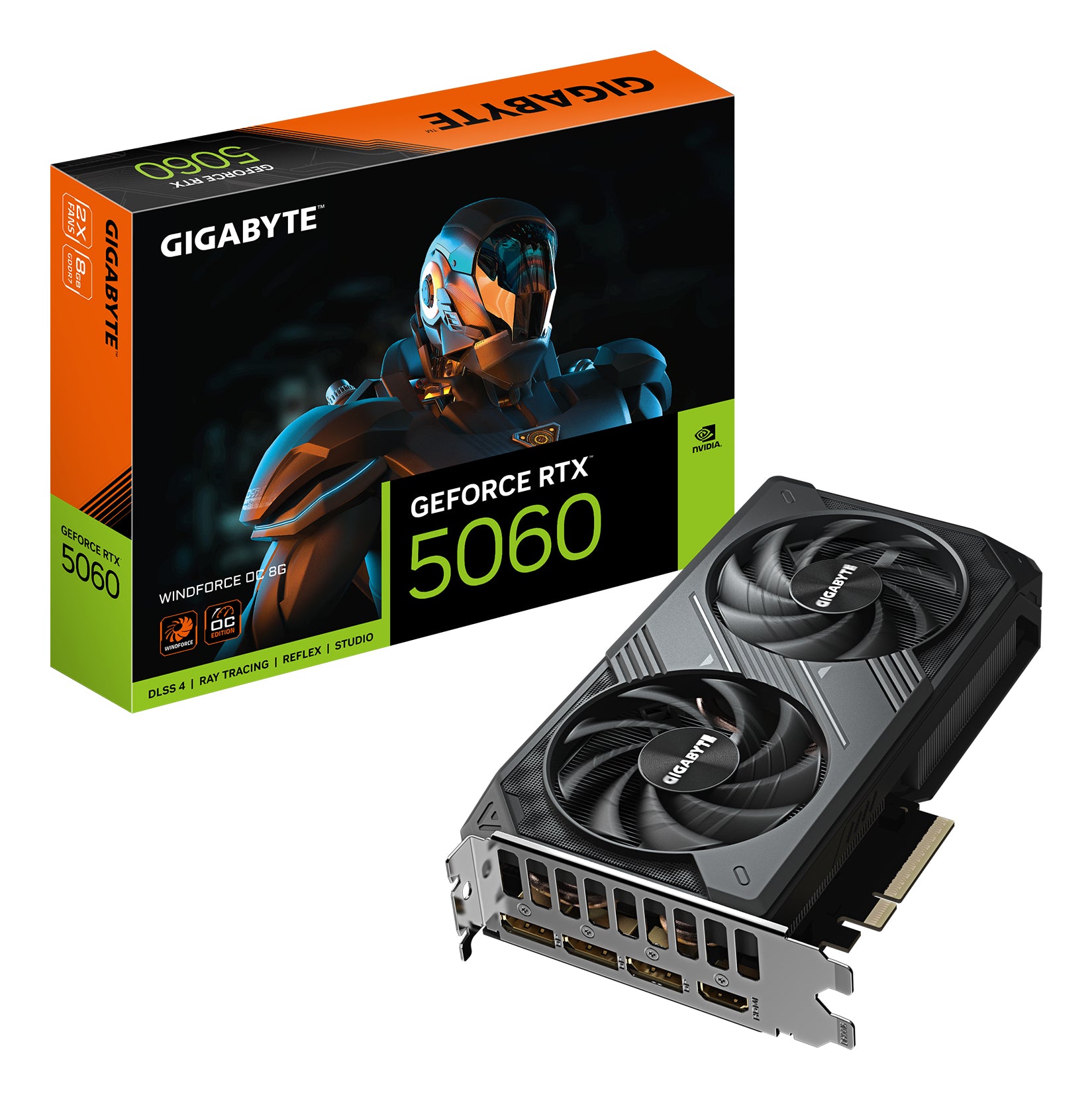 Gigabyte NVIDIA GeForce RTX 5060 8GB 128-bit GDDR7 PCI Express 5.0 Video Card