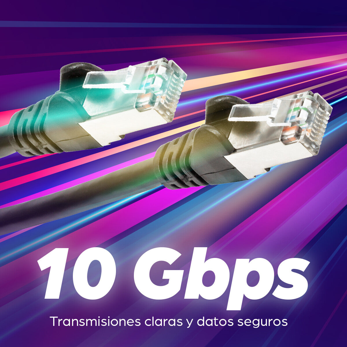 Intellinet Cable de Red Cat6a S/FTP, 30 cm, Negro