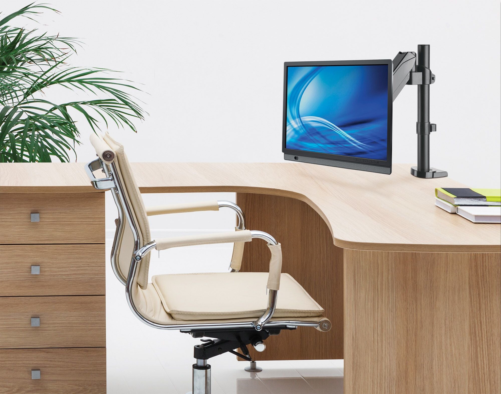 Manhattan Soporte universal para monitor, con pistón a gas