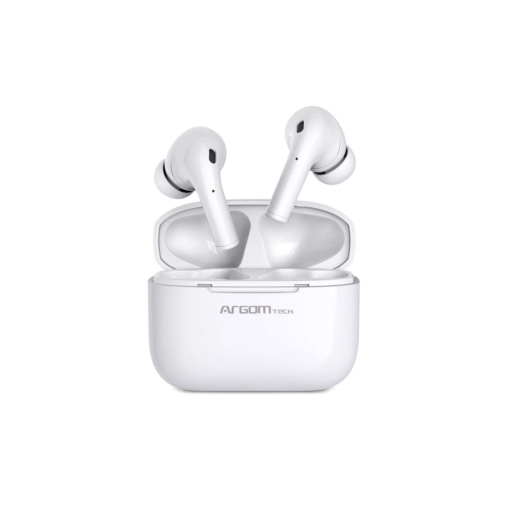 ArgomTech ARG-HS-5070BL audífono y auriculare Auriculares True Wireless Stereo (TWS) Intra auditivo Llamadas/Música Bluetooth Blanco