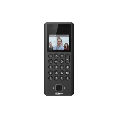 CONTROL DE ACCESO Y ASISTENCIA/ DAHUA/ ASI3204E/CON RECONOCIMIENTO FACIAL/PANTALLA DE 2.4/1,000 USUARIOS/1,000 CONTRASENAS/3,000 TARJETAS MIFARE/3,000 HUELLAS/50 ADMINISTRADORES/100,000 REG/ SALIDA