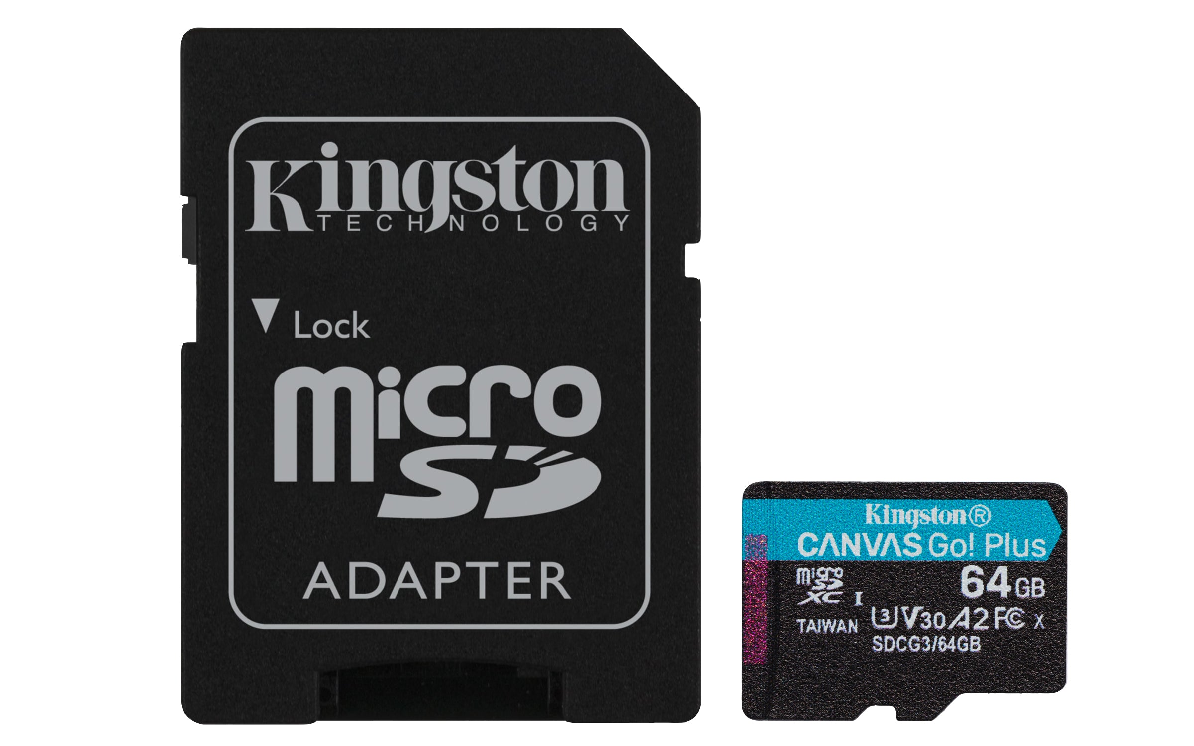 MEMORIA FLASH MICRO SD KINGSTON SDXC CANVAS GO PLUS 64GB 170R UHS-I U3 V30 C/ADAPTADOR (SDCG3/64GB)