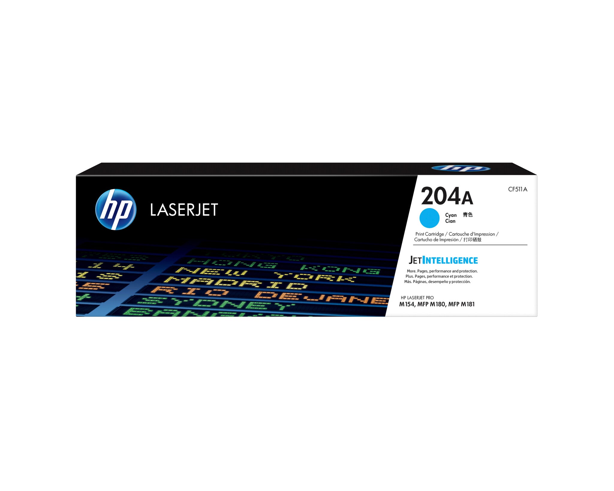 HP Cartucho de tóner original LaserJet 204A cian