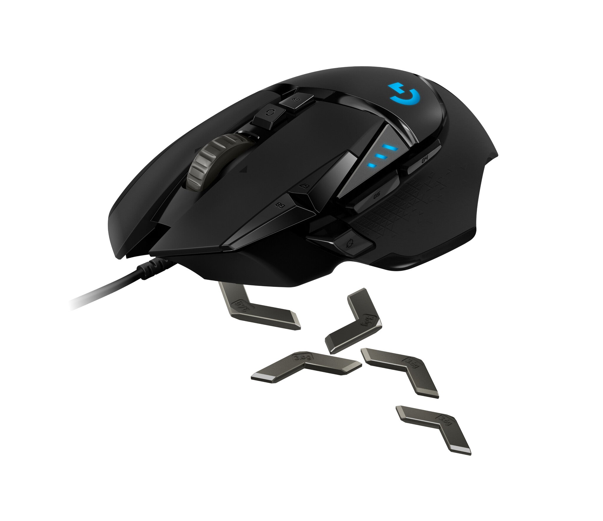 Logitech G 910-005550 ratón Juego Diestro USB tipo A Óptico 16000 DPI