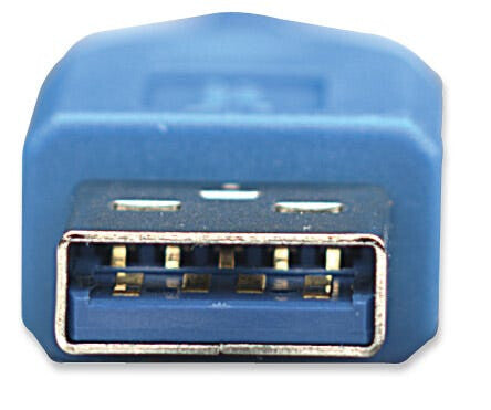 Manhattan 322447 cable USB USB 3.2 Gen 1 (3.1 Gen 1) 3 m USB A 5 Gbit/s Azul