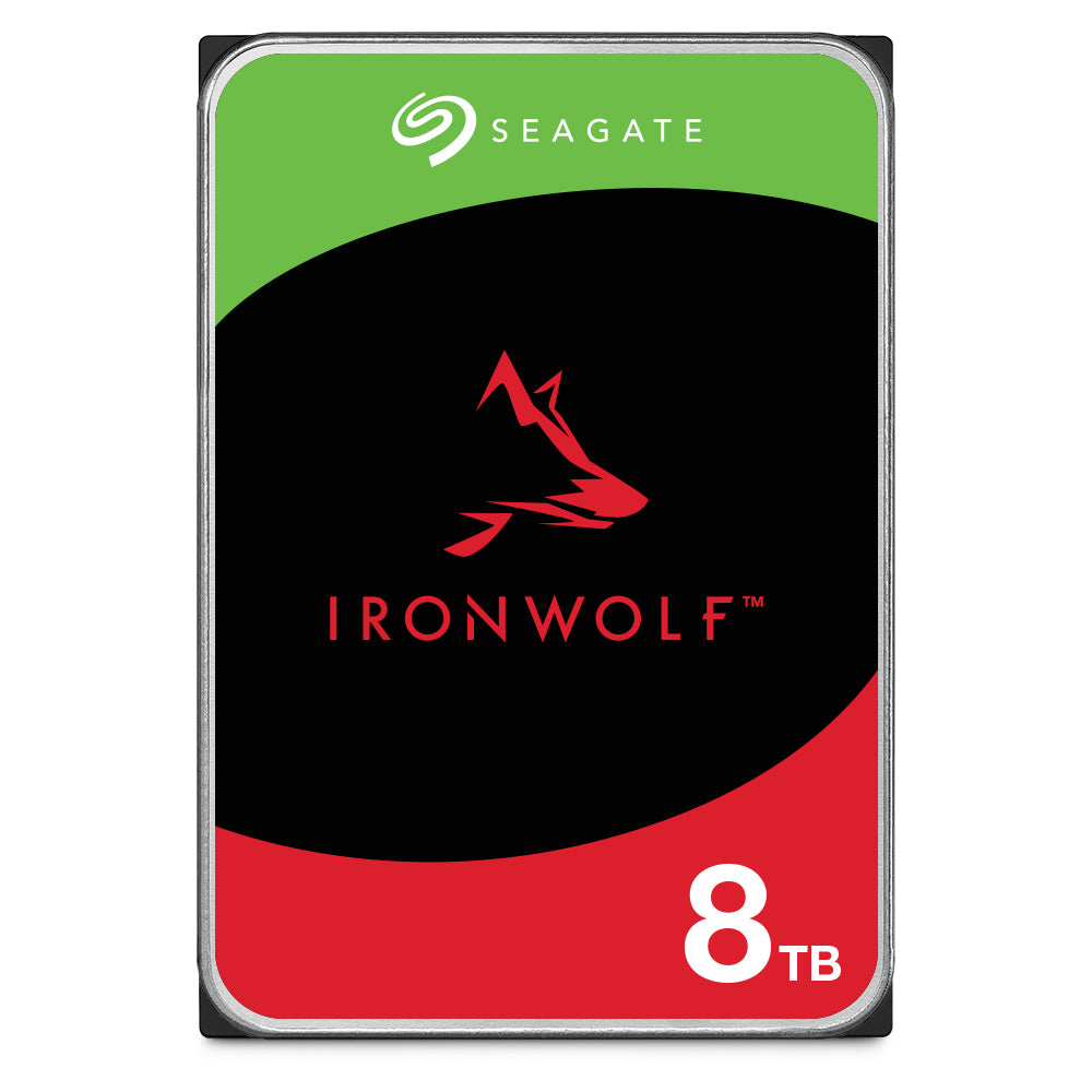 Disco Duro Seagate IronWolf 8TB 3.5" 7200RPM SATA lll 6Gbit/s Caché 64MB 1-8 Bahías para NAS