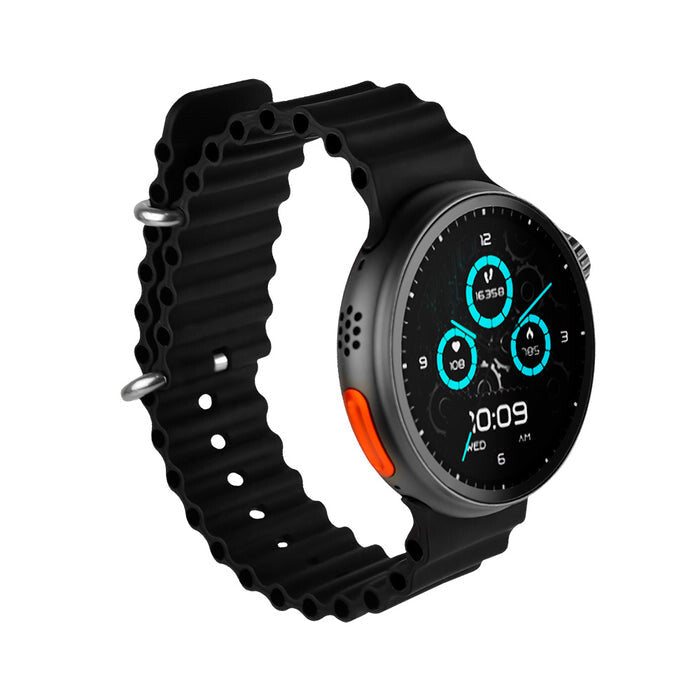 Perfect Choice PC-270164 reloj inteligente y deportivo 3.63 cm (1.43") AMOLED Digital 466 x 466 Pixeles Pantalla táctil Negro