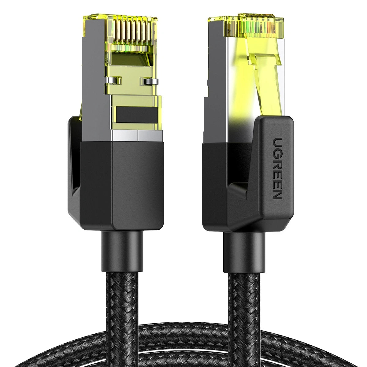 Cable Ethernet Cat7 CLASS F/FTP Redondo con Malla de Nylon 1 Metro (3.28 Pies)