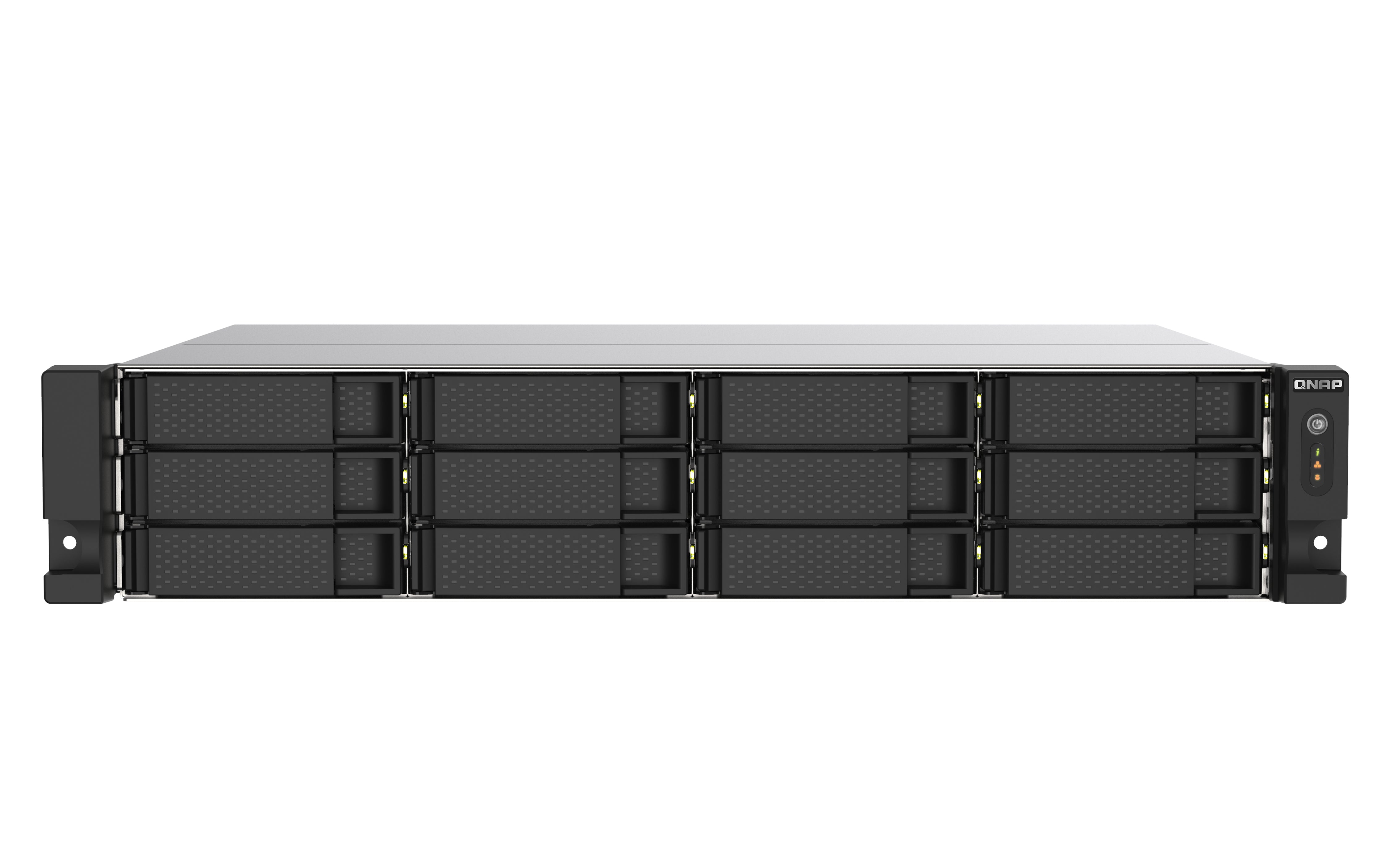 NAS QNAP TS-1273AU-RP-8G /FUENTE REDUNDANTE/ 12 BAHIAS SATA HDD 3,5/RACK 2U/NUCLEO CUADRUPLE 2.2 GHZ/8GB DDR4 UDIMM HASTA 64GB/2 PTO 2,5 LAN GBE /USB 3.0 X1/ USB 3.2 X2 /HOTSWAP/ NO INCLUYE DISCO