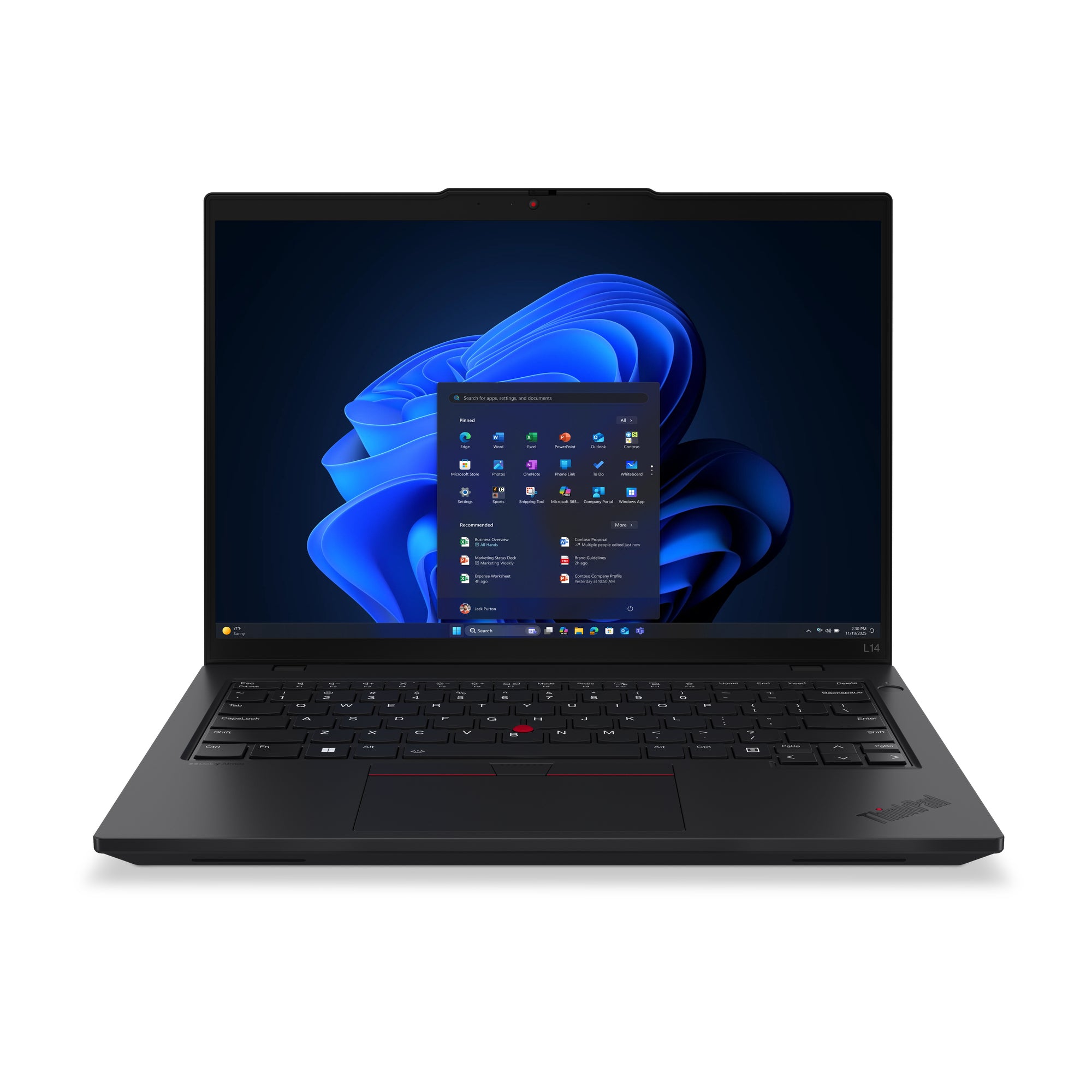 Laptop Lenovo TP L14 G6 Intel Core Ultra 7 255U  14 NonTouch W11P64 16 GB 512GB SSD 3YR Premier NBD