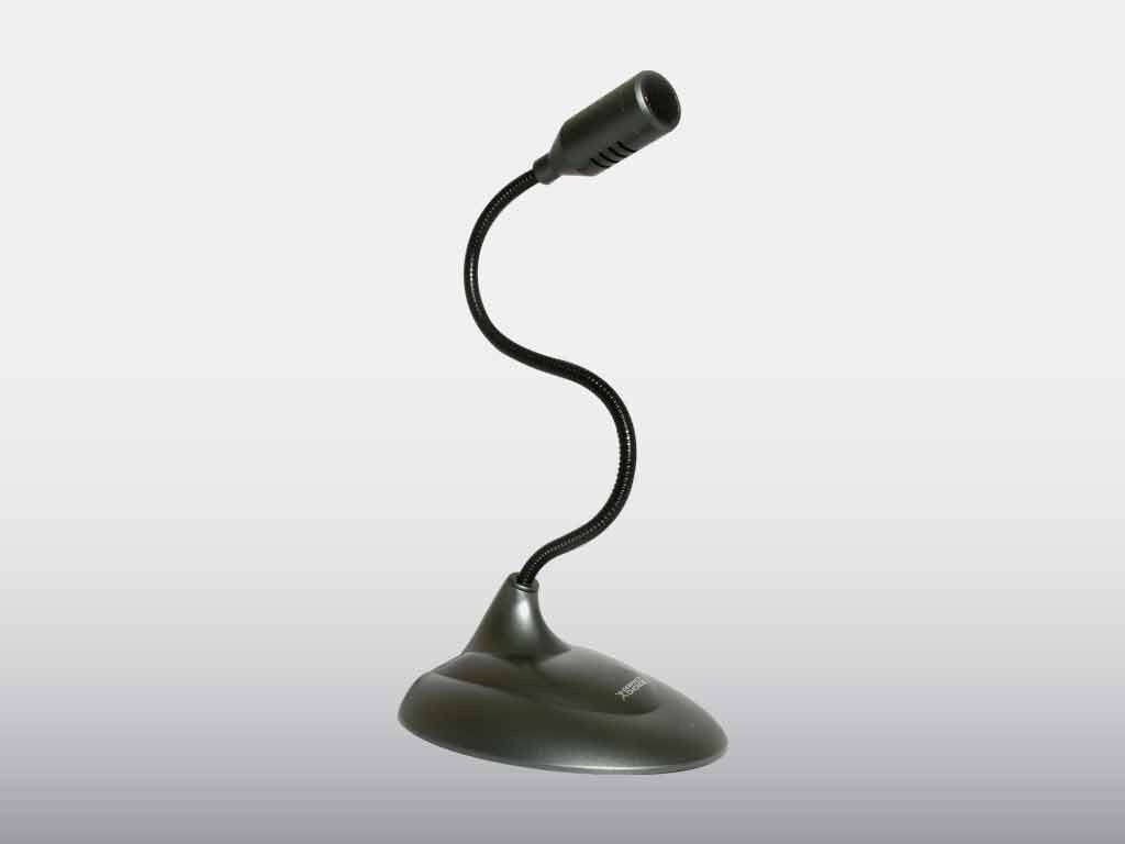 Perfect Choice Microfono de Lujo con Cuello Flexible Negro