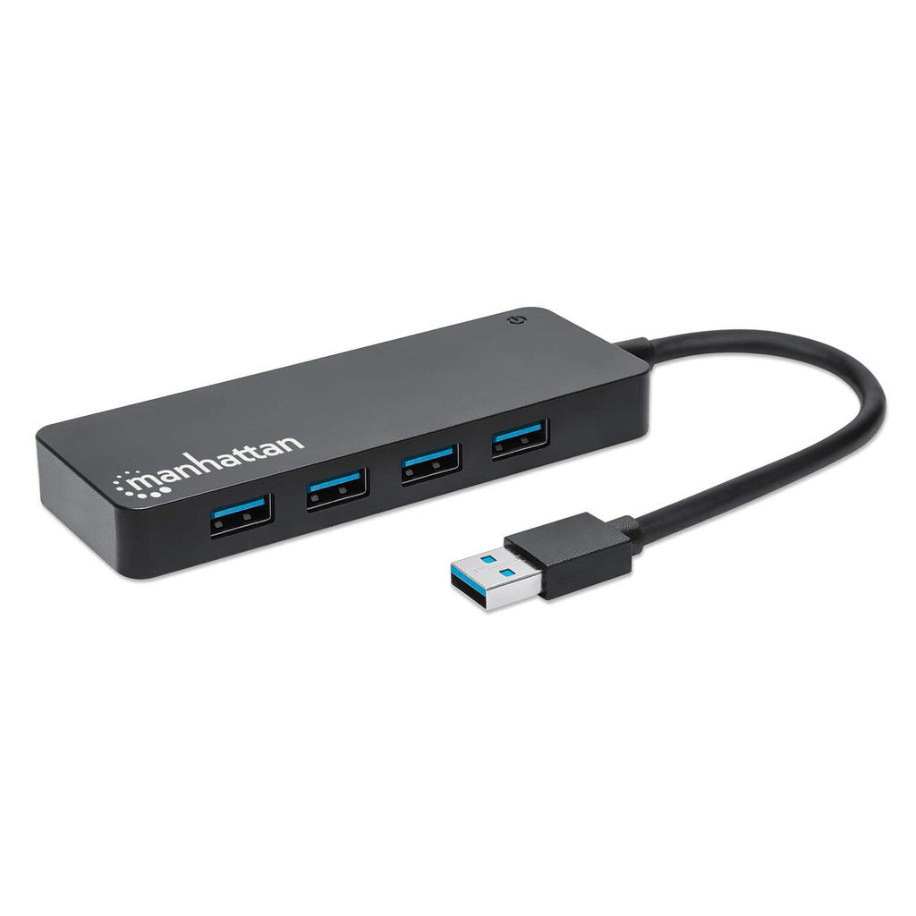 Manhattan Hub USB 3.2 Gen 1 de 4 puertos USB-A
