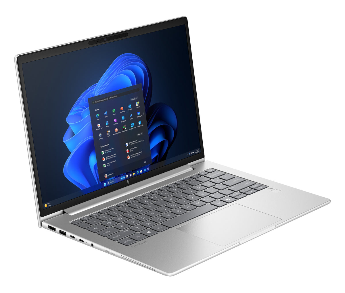 HP EliteBook 6 G1a 14 inch Notebook Next Gen AI PC Copilot+ PC AMD Ryzen AI 7 350 Computadora portátil 35.6 cm (14") 24 GB DDR5-SDRAM 512 GB SSD Wi-Fi 6E (802.11ax) Windows 11 Pro Plata