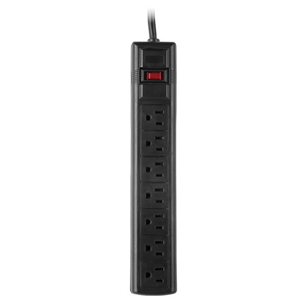 Multicontacto Con Supresor de Picos, Voltaje de Entrada 125 Vca NEMA 5-15P, Con 7 Salidas NEMA 5-15R, 1500 Joules