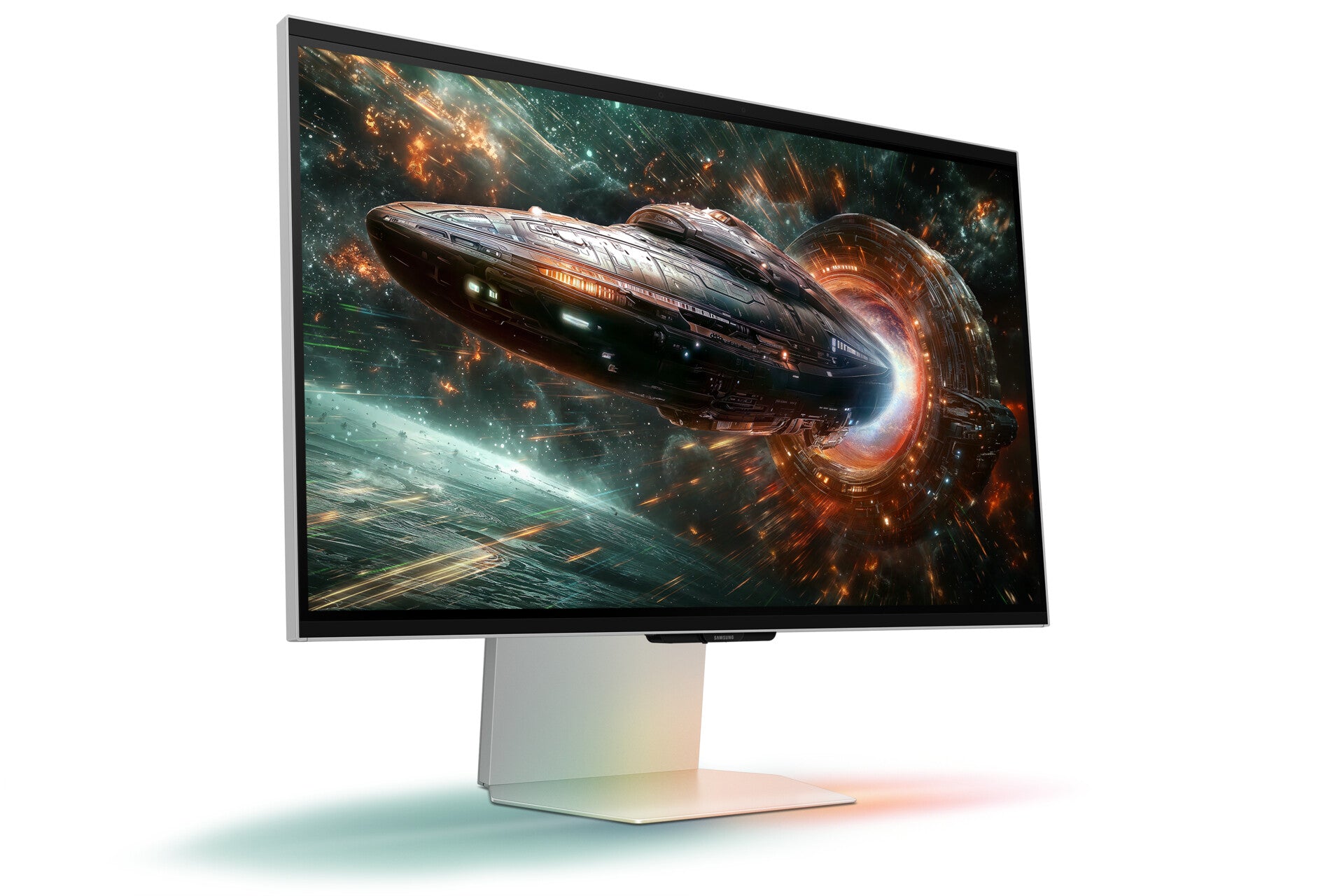 Samsung Odyssey 3D monitor de computadora 68.6 cm (27") 2160 x 3840 Pixeles 4K Ultra HD LED Plata