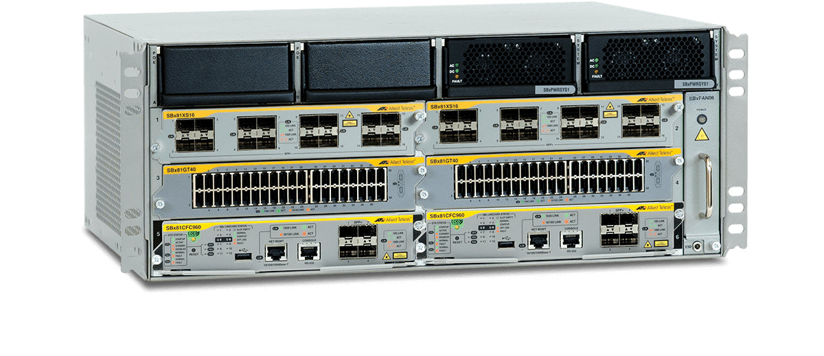 (SBx8106) Chasis de 6 ranuras de montaje en rack con bandeja de ventilador