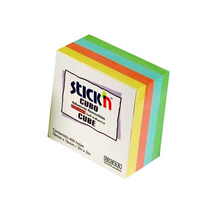 CUBE MAE PAD 4 COLORS 400 SHEETS 3X3
