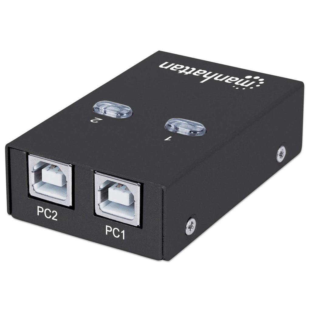 MULTIPLEXOR USB MANHATTAN,162005, USB 1:2 COMPARTE 1 DISP A 2PC