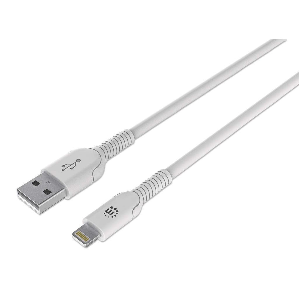 Manhattan Lightning to USB-A Cable 1m White