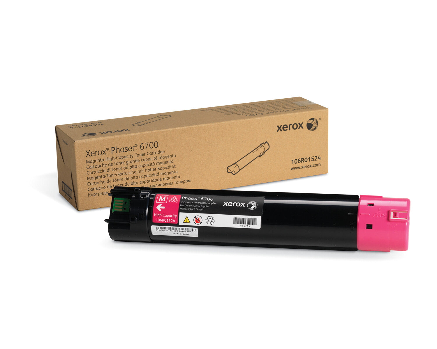 Xerox 106R01524 cartucho de tóner 1 pieza(s) Original Magenta