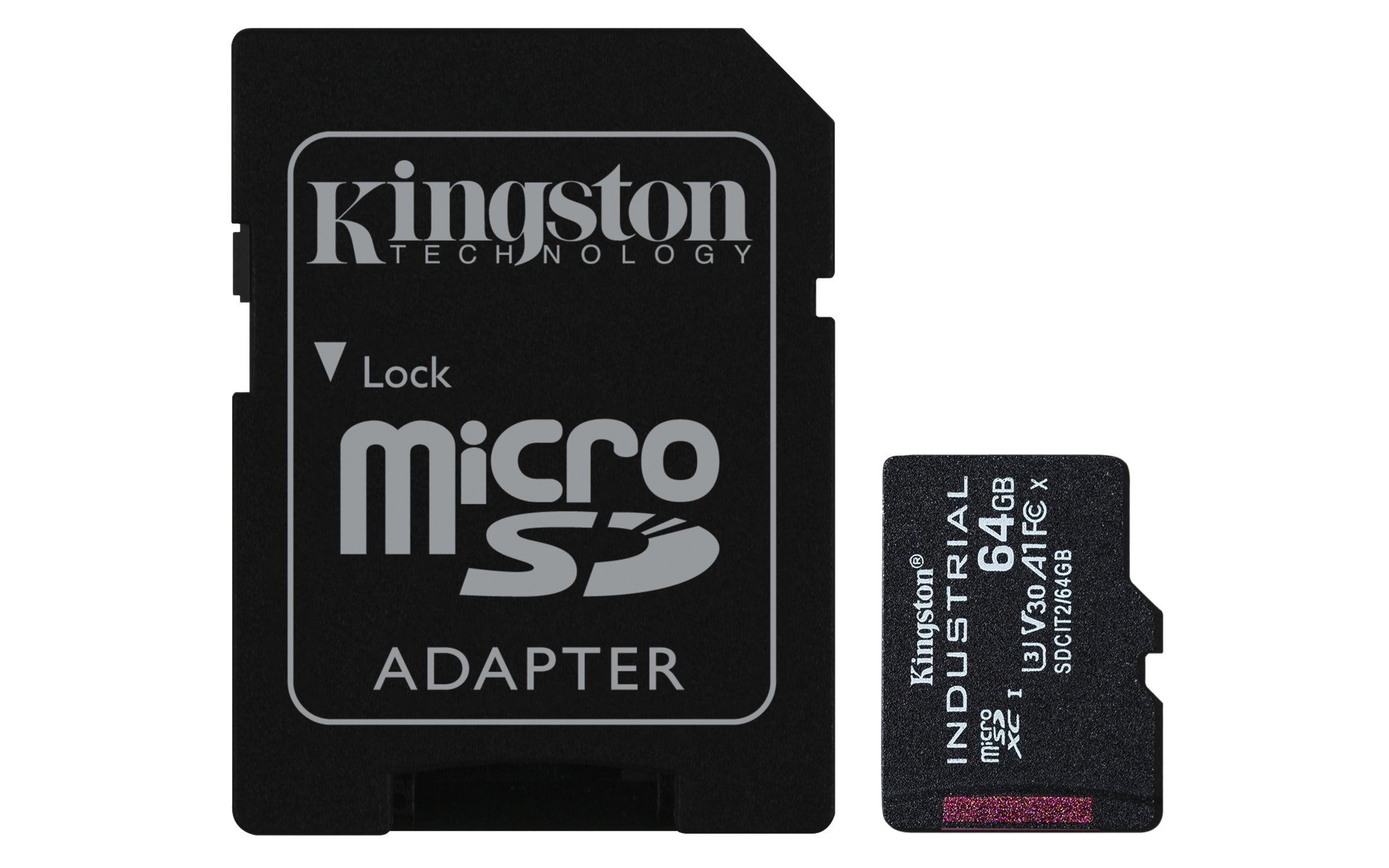 Tarjeta Micro SDHC Kingston Industrial 64GB C10 A1 pSLC SDCIT2/64 GB