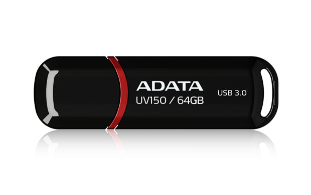 MEMORIA ADATA 64GB USB 3.2 UV150 NEGRO (AUV150-64G-RBK)