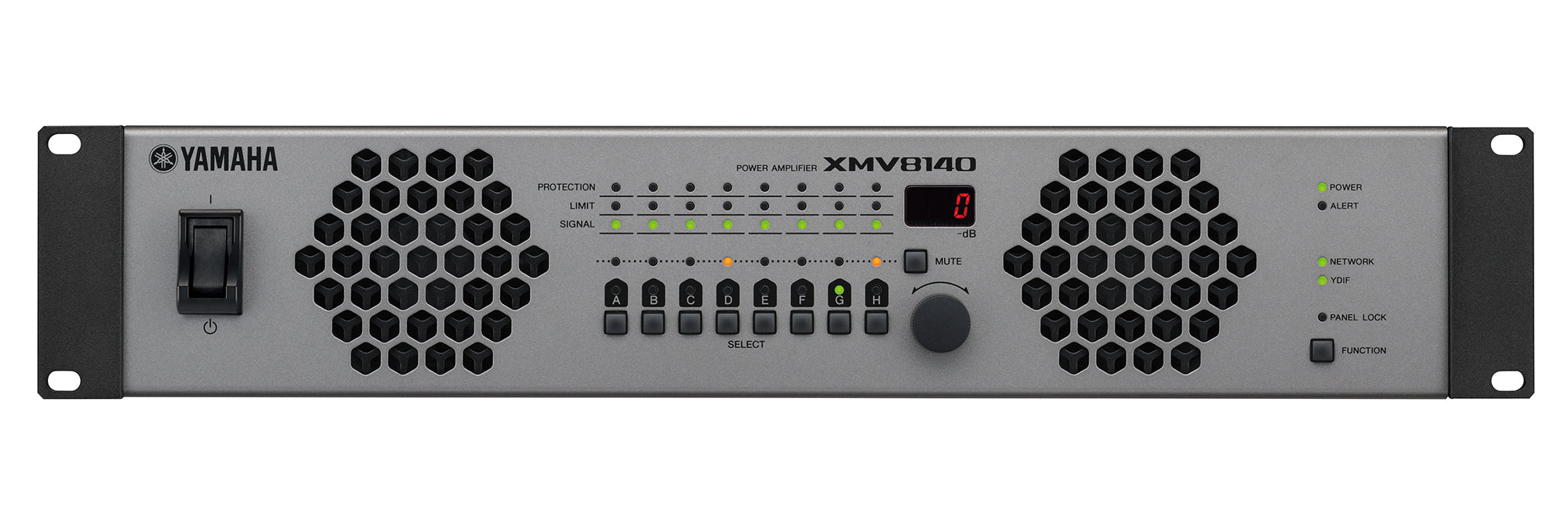 Amplificador de Audio Multicanal con Conexión Análoga / YDIF | 8 Canales, 140W | 8 OHMS | 70/100V