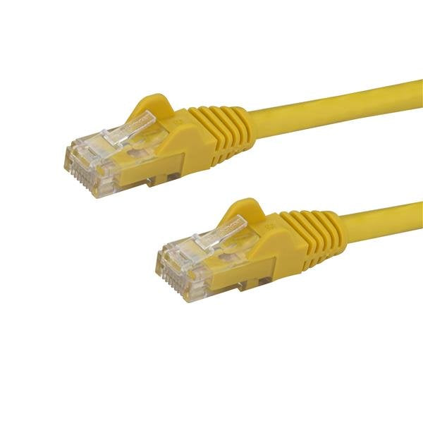 CABLE DE RED DE 0.5M AMARILLO CAT6 UTP ETHERNET GIGABIT RJ45 SIN ENGANCHES STARTECH