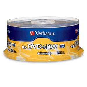 DVD+RW Verbatim 4.7GB 4X PK/30