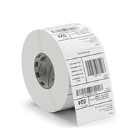 Zebra 4"x2" TT Z-Perform 1500T Coated Permanent Adhesive Paper Label 3" Core 3000/ 4 Rolls per Box