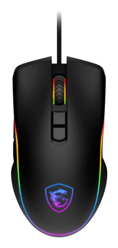 MOUSE MSI OPTICO FORGE GM300 /CABLEADO/DPI 7200/USB/RGB/GAMER