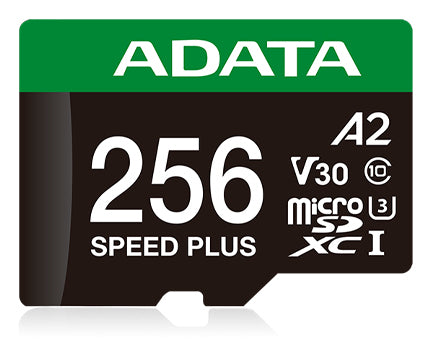 MEMORIA ADATA MICROSDXC SPEED PLUS 256GB CL10 CON ADAPTADOR UD256GUI3V30A2SP-RA1