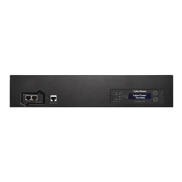 PDU ATS (Fuente Redundante Auto-transferible) Medible, Para Distribución de Energía, 2 Entradas 120 Vca NEMA L5-30P, Con 16 Salidas NEMA 5-20R y 1 NEMA L5-30R, Horizontal 19in, 1UR