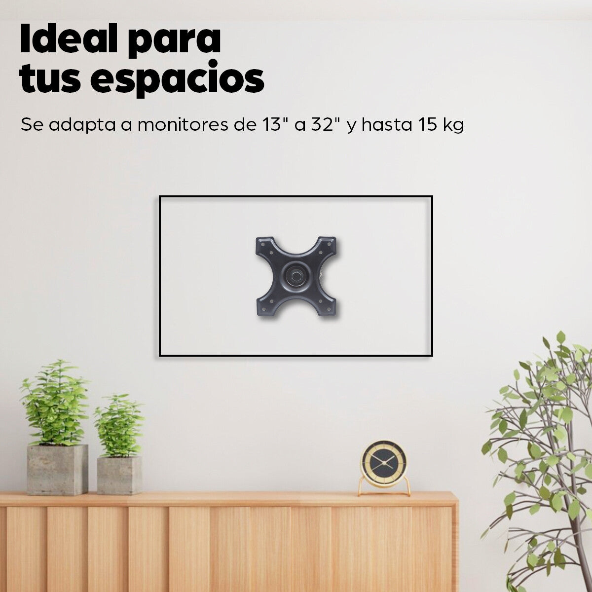 Manhattan Soporte para monitor, de pared, pantalla plana de 13" a 32" máximo 15 kg
