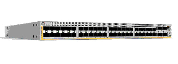 Switch Stack L3, 48 ranuras SFP+, 4 ranuras QSFP+, 2 bahías para fuente de alimentación