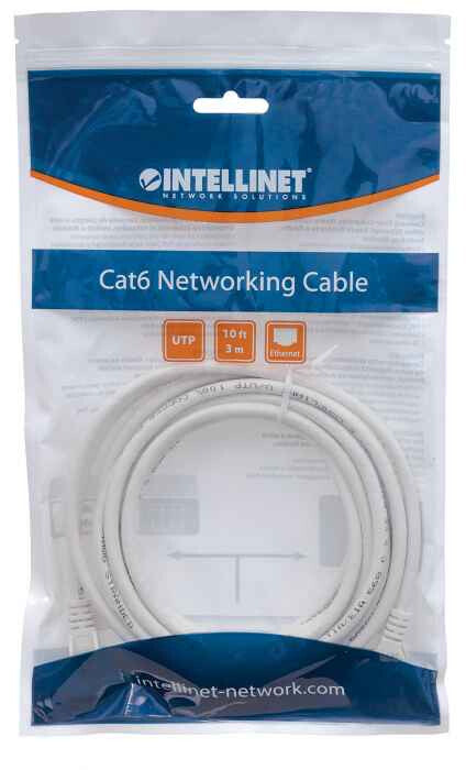 Intellinet Cable de red, Cat6, UTP