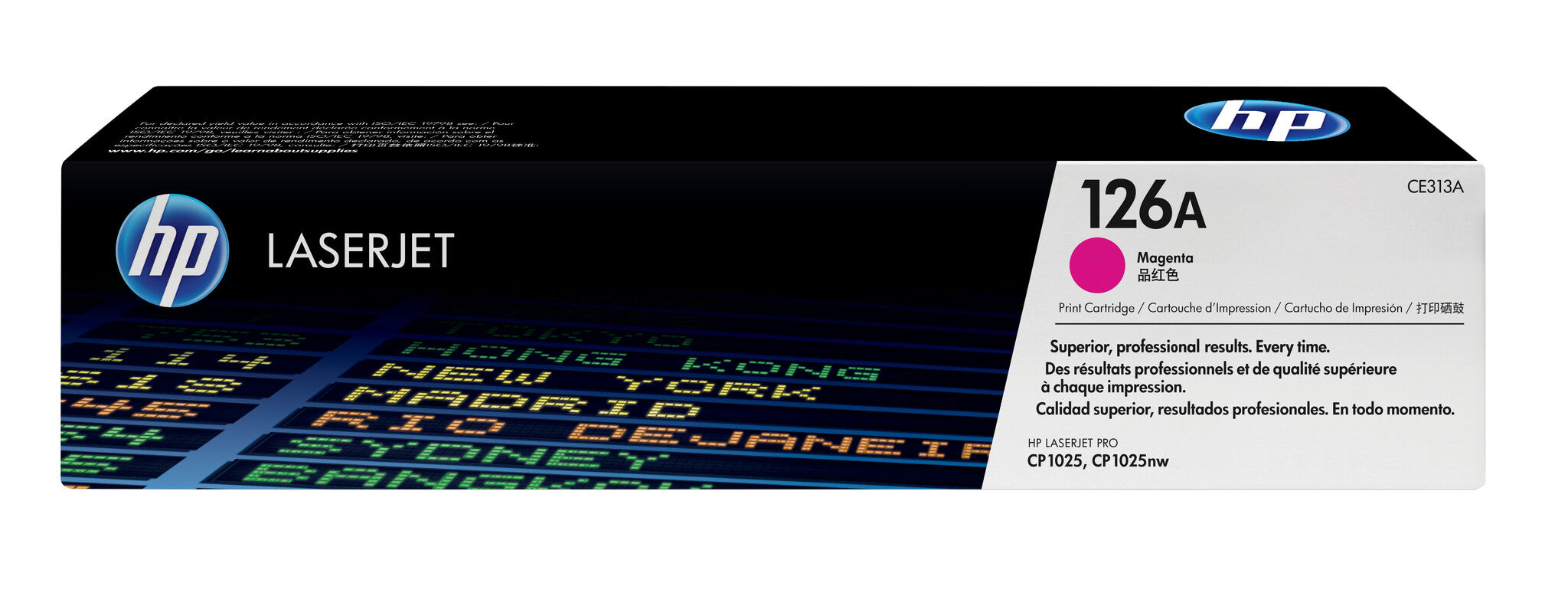 HP Cartucho original de tóner magenta 126A LaserJet