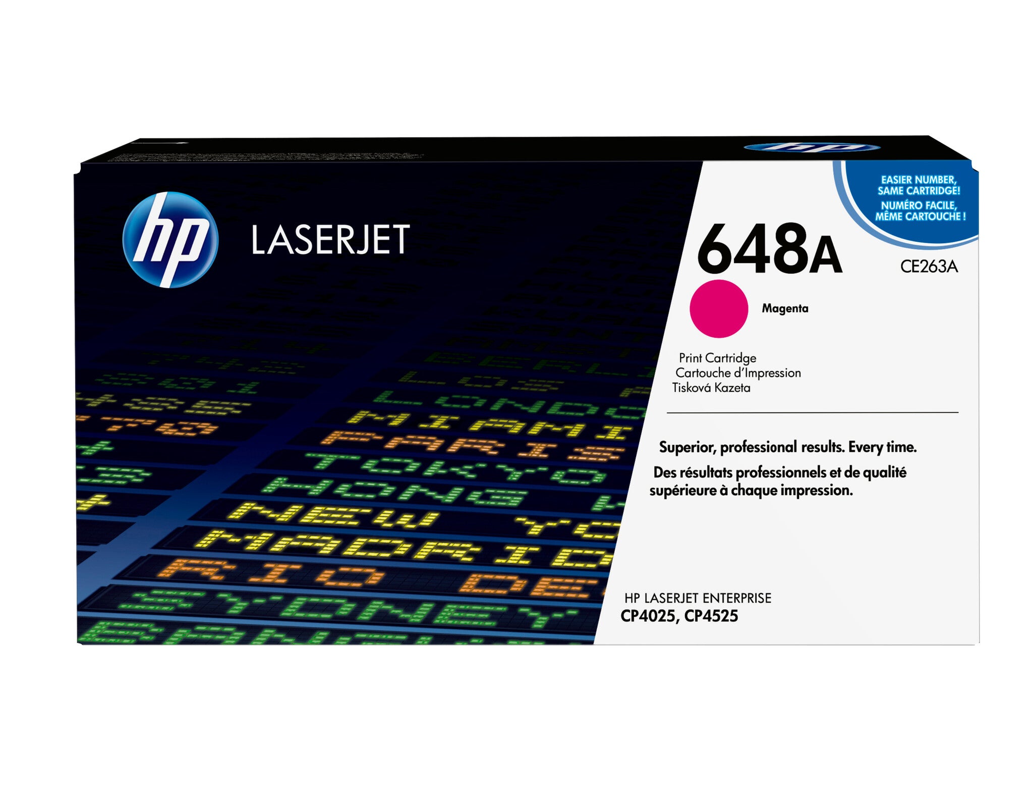 HP Cartucho original de tóner magenta 648A LaserJet