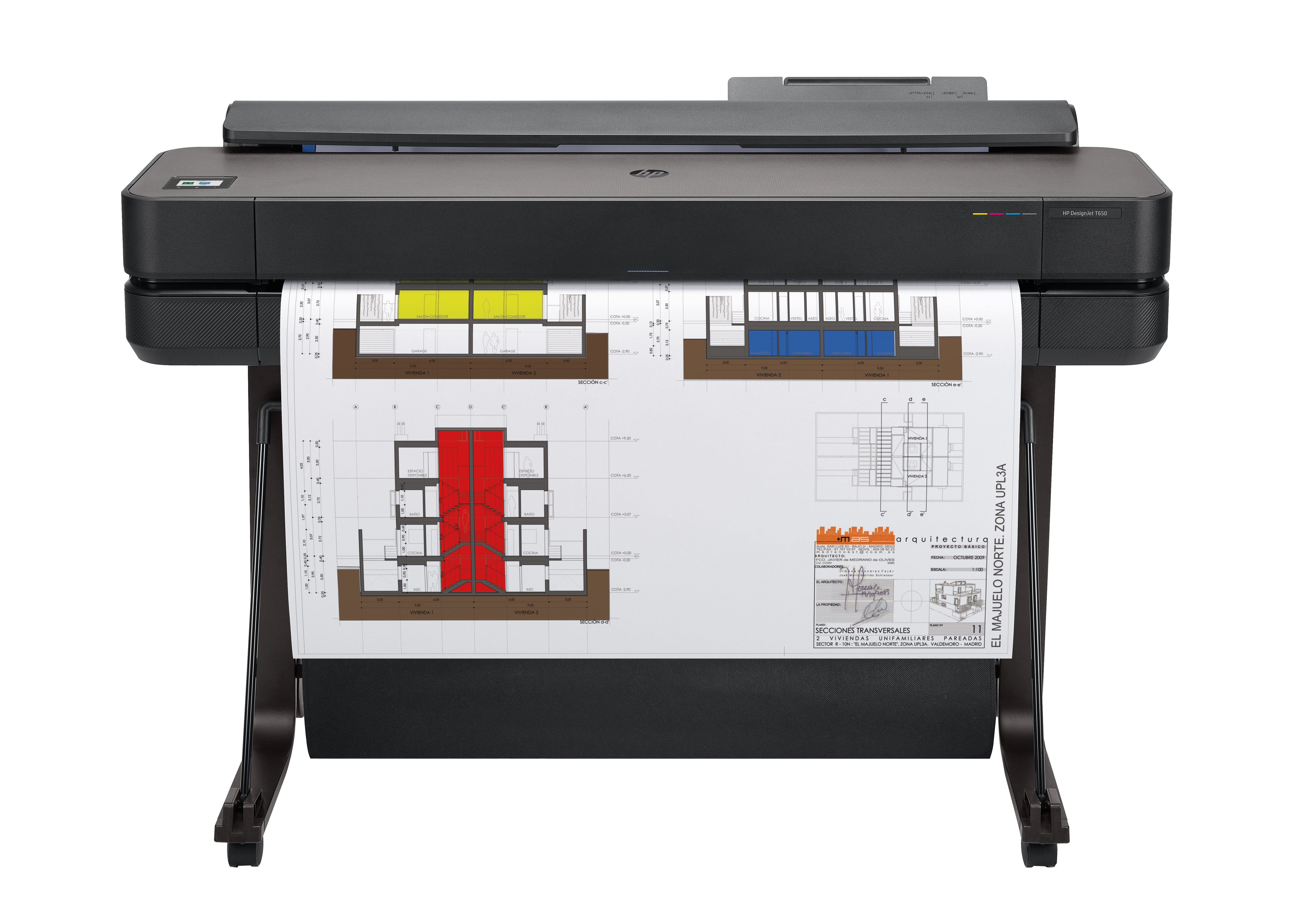 Plotter HP DesignJet T650 Inyección Térmica de Tinta 36" Resolución 2400x1200 dpi Producto Frágil  Revisar Condiciones d