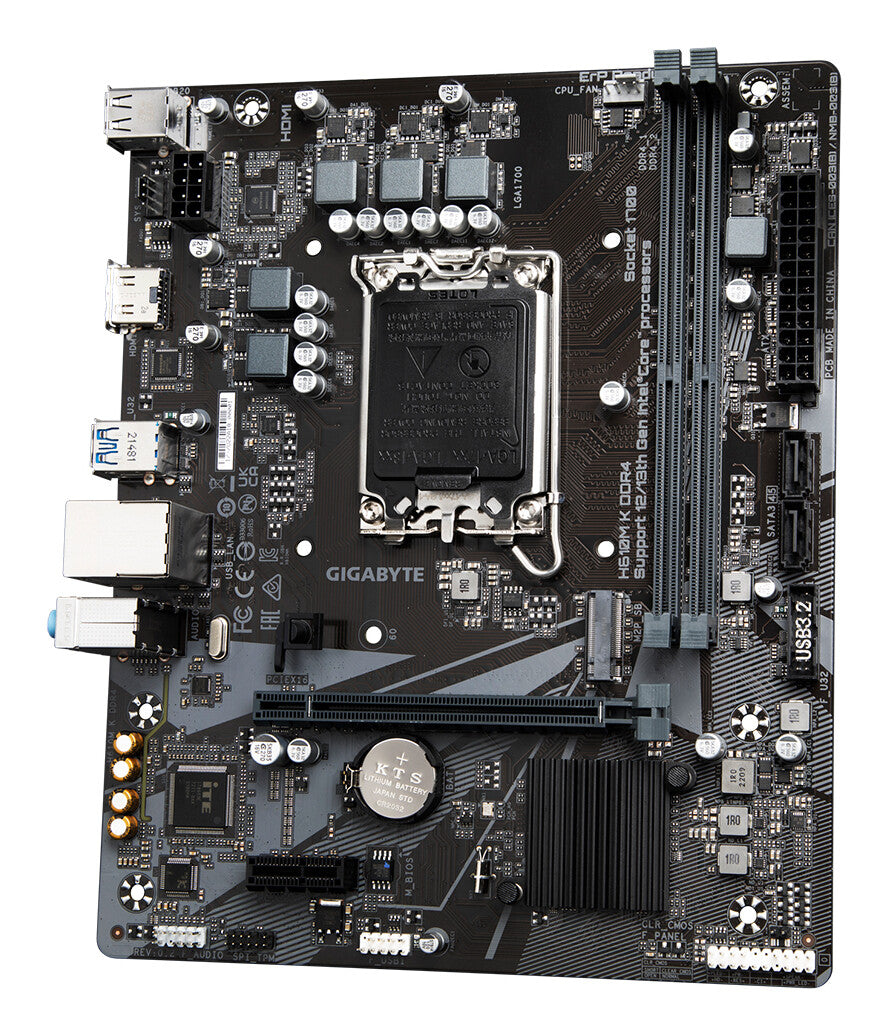 GIGABYTE H610M K DDR4 placa base Intel H610 Express LGA 1700 Micro ATX
