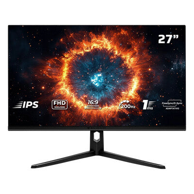 Balam Rush BR-942973 monitor de computadora 68.6 cm (27") 1920 x 1080 Pixeles Full HD LED Negro