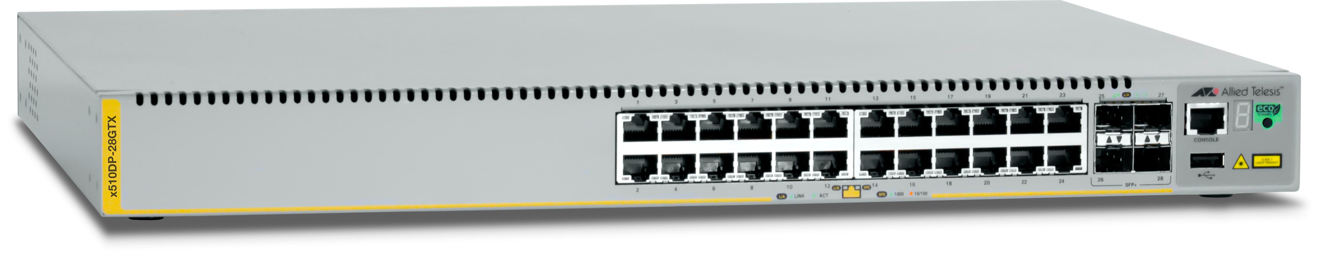 Switch Stackeable Capa 3, 24 ptos Gigabit, 4 ptos SFP+ 10G, Fuentes HOT SWAP