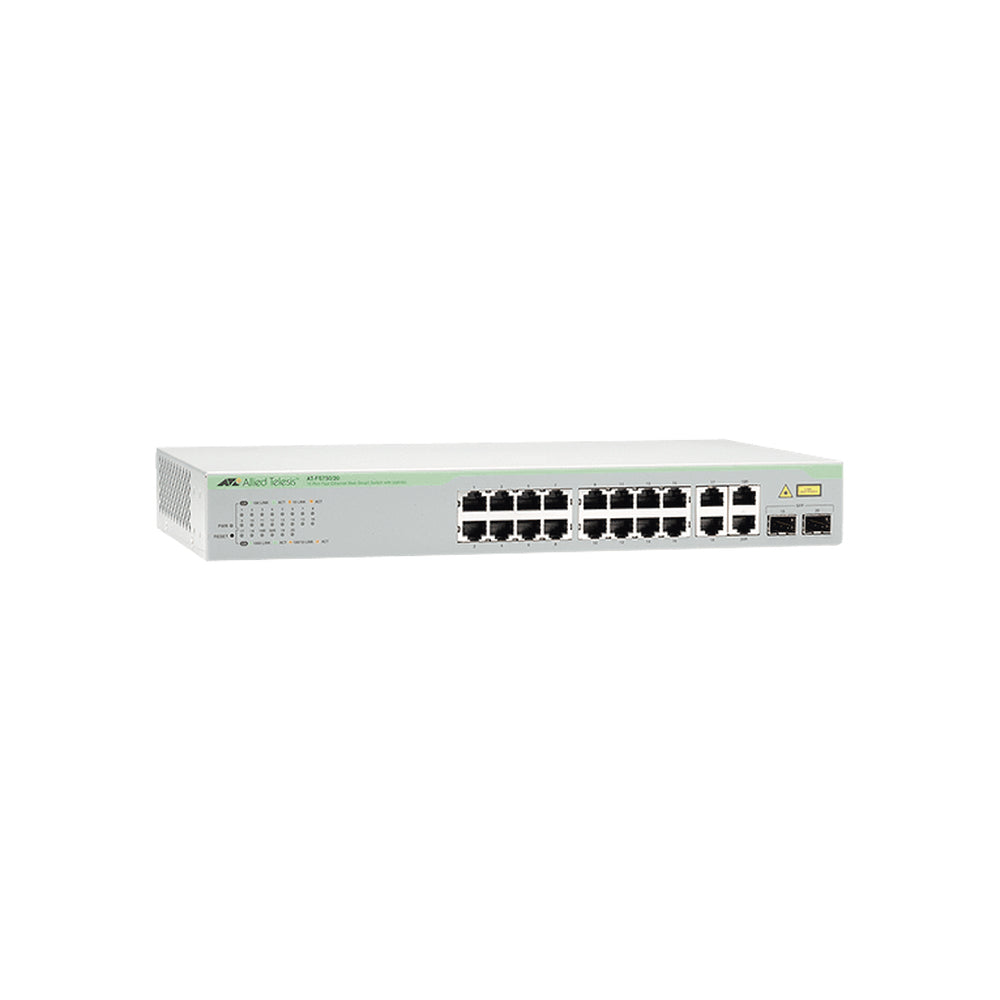 Switch WebSmart de 16 puertos 10/100 Mbps + 2 puertos 10/100/1000 Mbps + 2 SFP Gigabit Combo