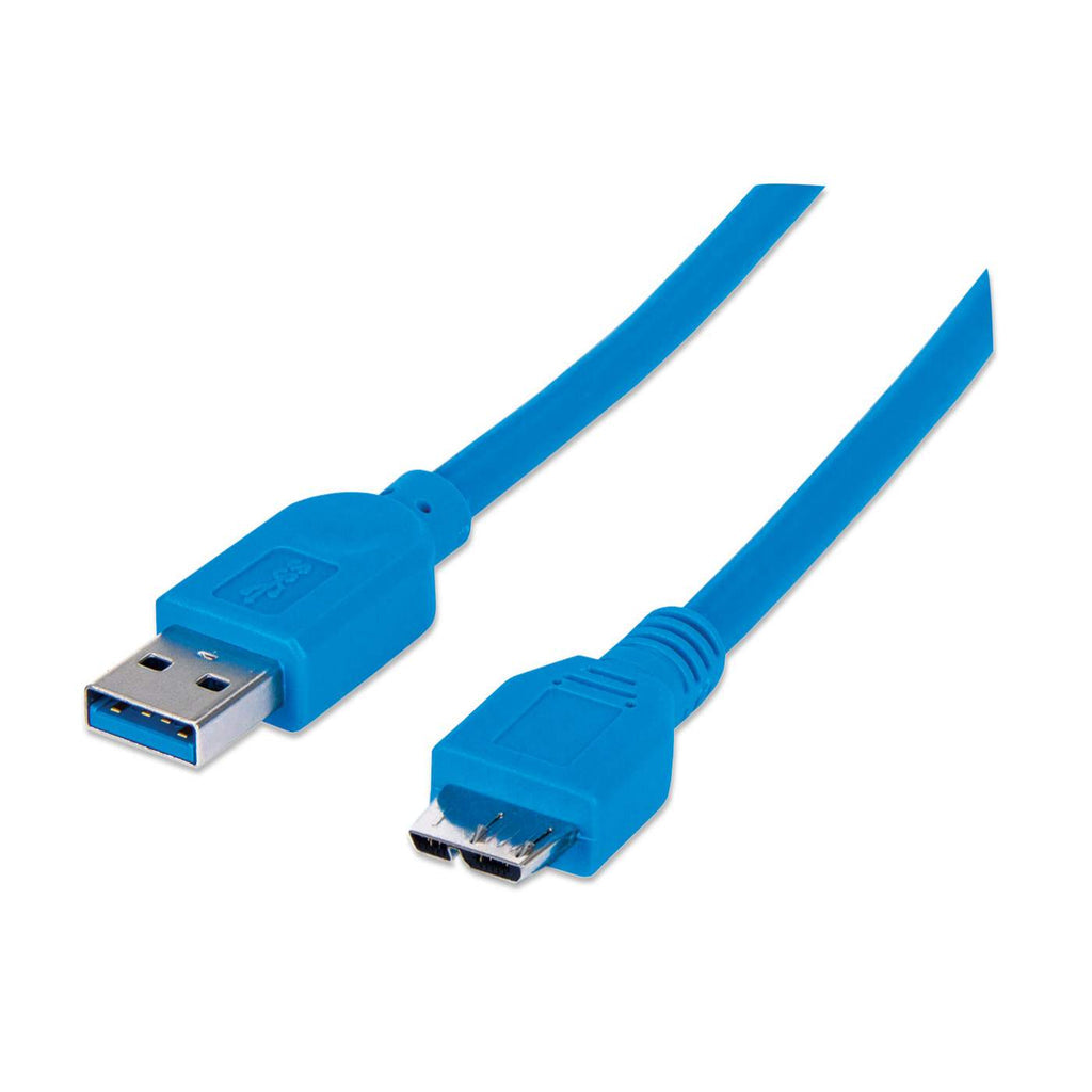 Manhattan USB Micro-B SuperSpeed 3.2 Gen1 Cable 2m Blue