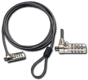 CANDADO DE SEGURIDAD TARGUS ASP61LA T-LOCK RESETTABLE COMBO CABLE LOCK COLOR NEGRO