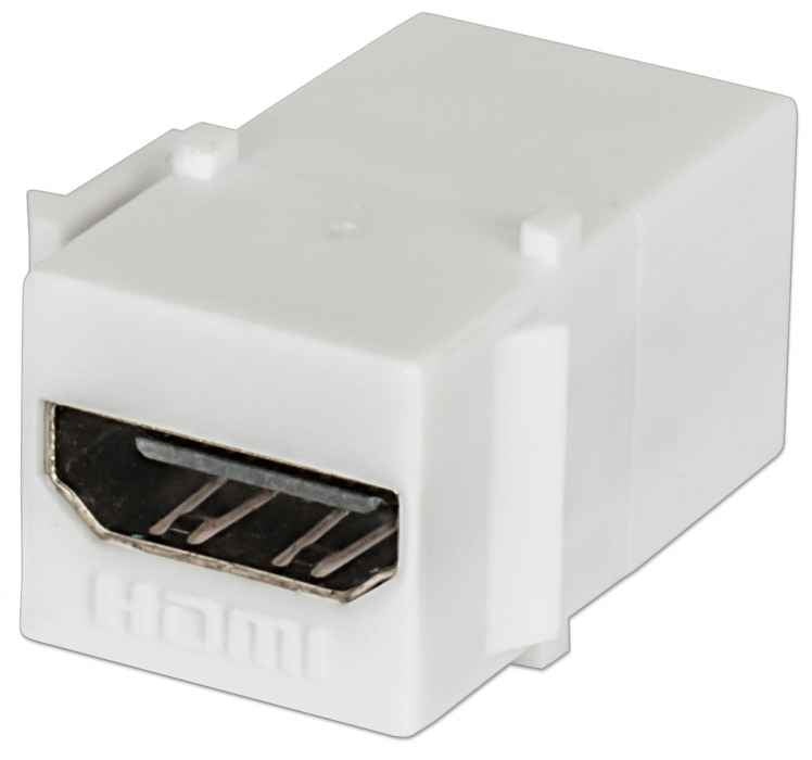Cople Intellinet Tipo Keystone HDMI H-H Color Blanco