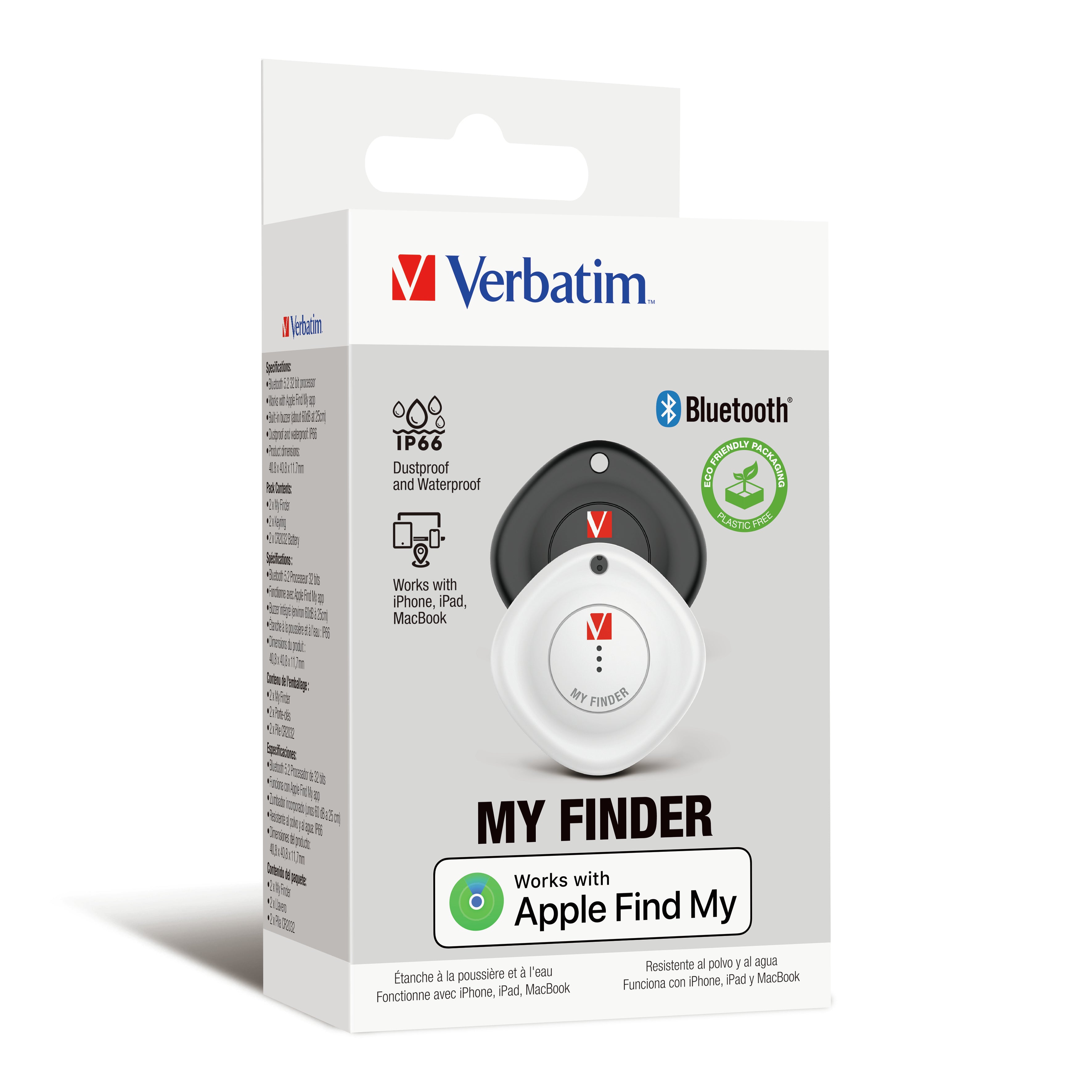 VERBATIM MyFinder Bluetooth Tracker Duo Pack