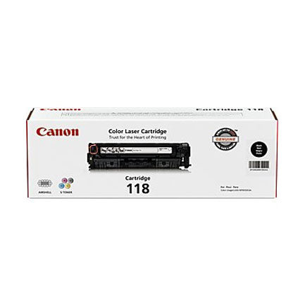 Canon 118 Black Toner for ImageClass Series LBP7200Cdn / LBP7660Cdn / MF8350Cdn / MF8380Cdw / MF8580Cdw / MF726Cdw /